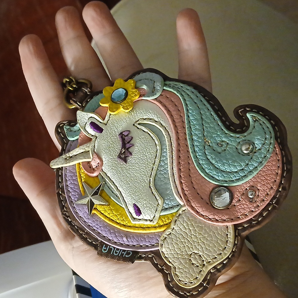 Chala Unicorn Key Fob and Coin Purse - Picture 2 of 16